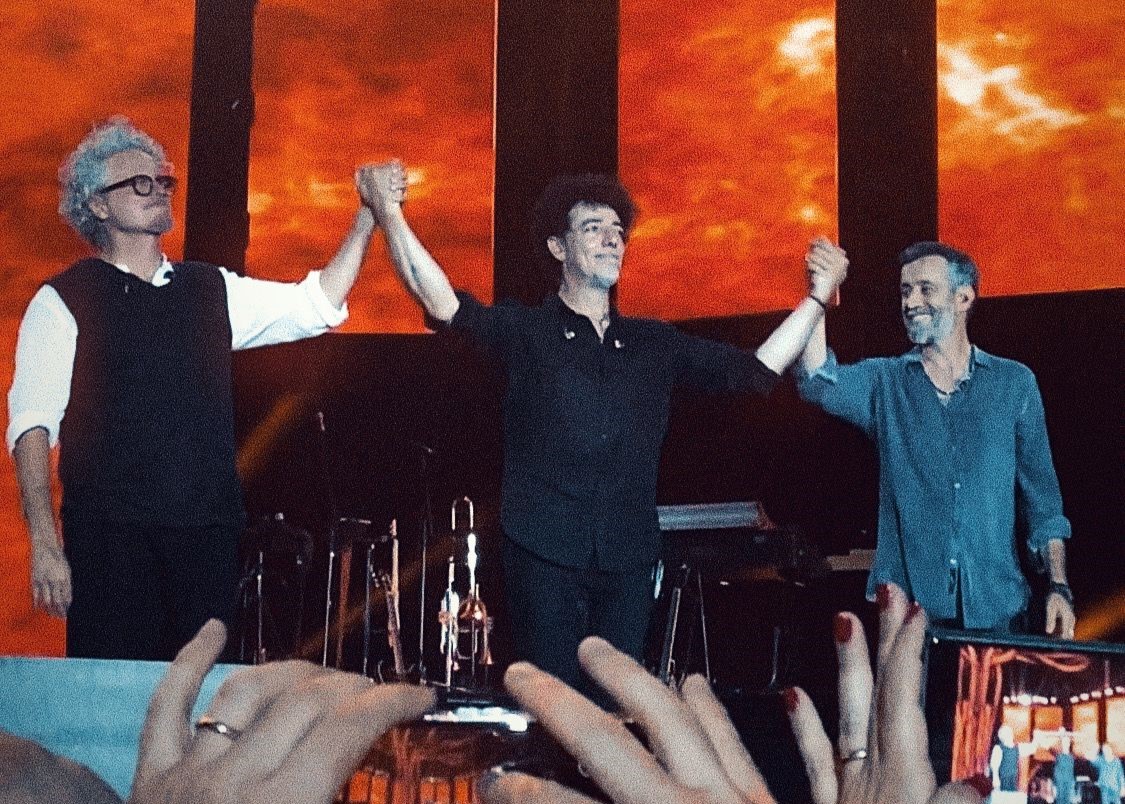 Fabi Silvestri Gazzè al Circo Massimo per il concerto evento del 6 luglio 2024.